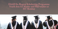 DAAD In-Region Scholarship Programme South Asia for Master and PhD studies at IIT Bombay