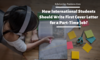 How International Students Should Write First Cover Letter for a Part-Time Job?