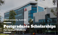 Postgraduate Scholarships for German Students at Griffith University, Australia