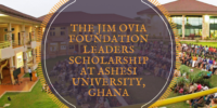 The Jim Ovia Foundation Leaders Scholarship at Ashesi University, Ghana