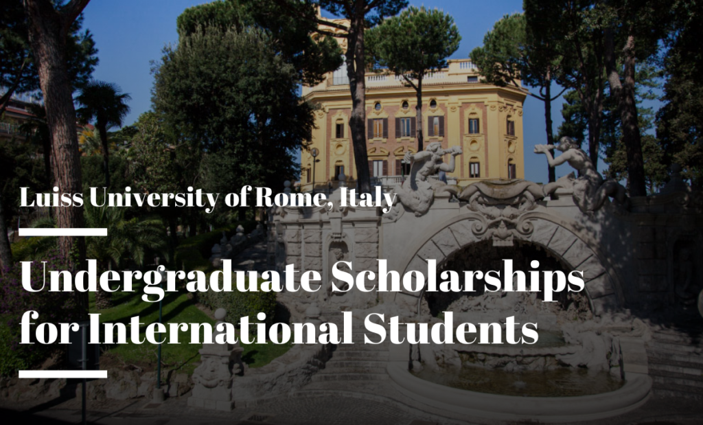 Undergraduate Scholarships for International Students at Luiss