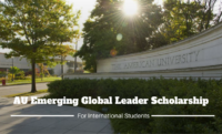AU Emerging Global Leader Scholarship for International Students in the USA