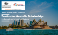 Australian Government and SAE Creative Media Institute Destination Australia Scholarships