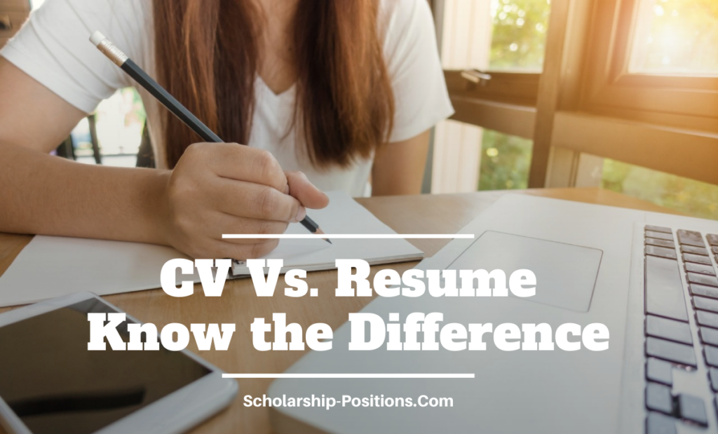 CV Vs. Resume – Know the Difference