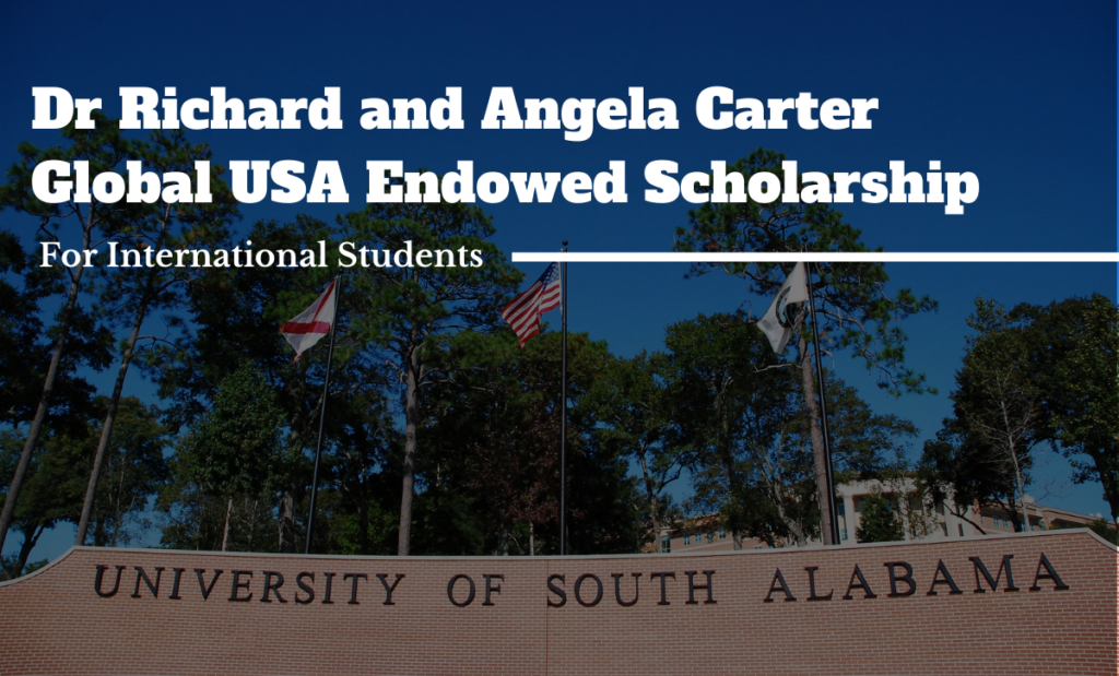 Dr Richard and Angela Carter Global USA Endowed funding for International Students