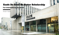 Esade Do Good Do Better International Scholarship at Esade Ramon Llull University, Spain