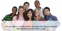 Foundational Biodiversity Information Scholarship Program in South Africa, 2020
