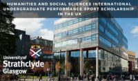 Humanities and Social Sciences International Undergraduate Performance Sport Scholarship at University of Strathclyde in the UK