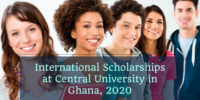 international awards at Central University in Ghana, 2020