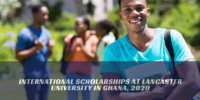 international awards at Lancaster University in Ghana, 2020
