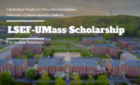 Lakshmipat Singhania Education Foundation UMass Scholarship for Indian Students to Study in the USA