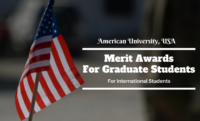 Merit Awards for International Graduate Students at American University, USA