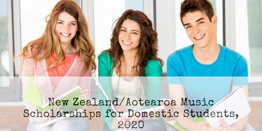New Zealand/Aotearoa Music Scholarships for Domestic Students, 2020