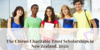 The Chiron Charitable Trust Scholarships in New Zealand, 2020