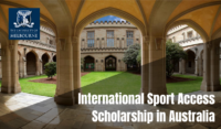 Melbourne University International Sport Access Scholarship in Australia