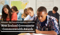 New Zealand Government Commonwealth Awards for Tanzanian Students, 2020