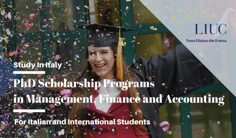 phd in management in italy with scholarship