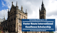 Faster Route International Excellence Scholarship at University of Glasgow, UK