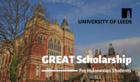 University of Leeds GREAT Scholarship for Indonesian Students in the UK