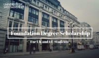 University of Westminster Foundation Degree Scholarship for UK and EU Students