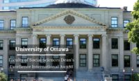 University of Ottawa Faculty of Social Sciences Dean's Excellence International Award