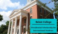 Beloit College Presidential Scholarship for International Students in USA