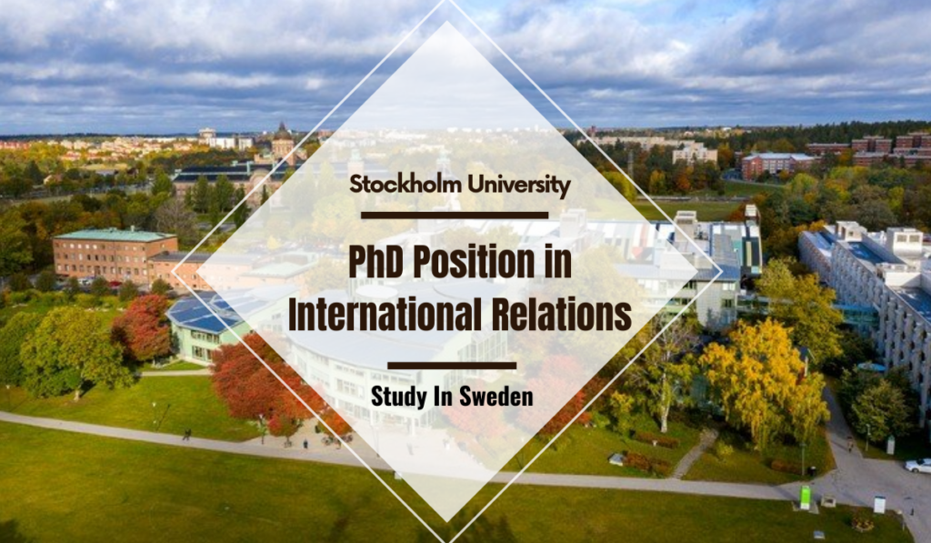 stockholm university phd international relations