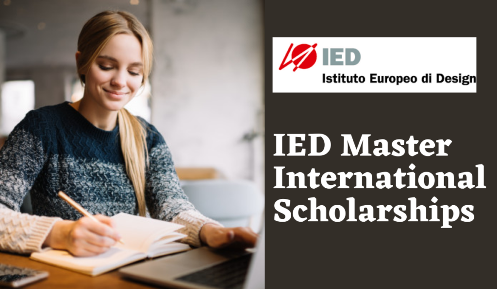IED Master International Scholarships, 2022