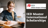 IED Master International Scholarships, 2022