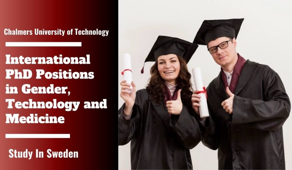 International Phd Positions In Gender Technology And Medicine Sweden