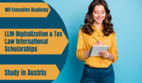 LLM Digitalization & Tax Law international awards at WU Executive Academy, Austria