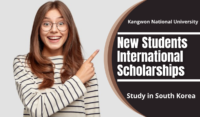 New Students International Scholarships at Kangwon National University, South Korea