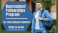 Nonresident Fellowships Program for International Students in Israel