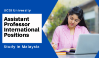 UCSI Assistant Professor International Positions in Malaysia