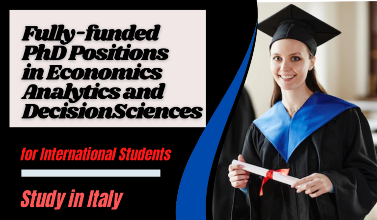 phd in economics abroad with scholarship