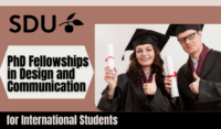 PhD Fellowships in Design and Communication for International Students, Denmark