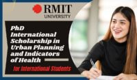 PhD International Scholarship in Urban Planning and Indicators of Health at RMIT University, Australia