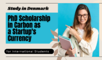 PhD Scholarship in Carbon as a Startup's Currency for International Students in Denmark