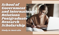 School of Government and International Relations Postgraduate Research Scholarship