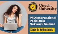 PhD International Position in Network Science, at Utrecht University