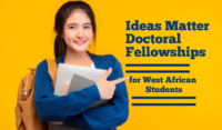 Ideas Matter Doctoral Fellowships for West Africa, 2022