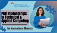PhD Studentships in Technical & Applied Computing for International Students in UK