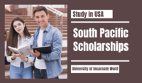 South Pacific Scholarships at University of Incarnate Word, USA