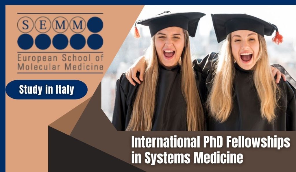 International PhD Fellowships in Systems Medicine at SEMM, Italy 