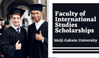 Faculty of International Studies Scholarships at Meiji Gakuin University in Japan