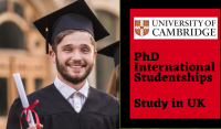 PhD International Studentships in Blood and Transplant Research Unit at University of Cambridge, UK