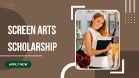 Screen Arts Scholarship