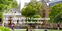 Australian POTS Foundation PhD Top-up Scholarship at University of Adelaide, Australia