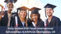 Fully funded PhD Feuer International Scholarships in Artificial Intelligence, UK