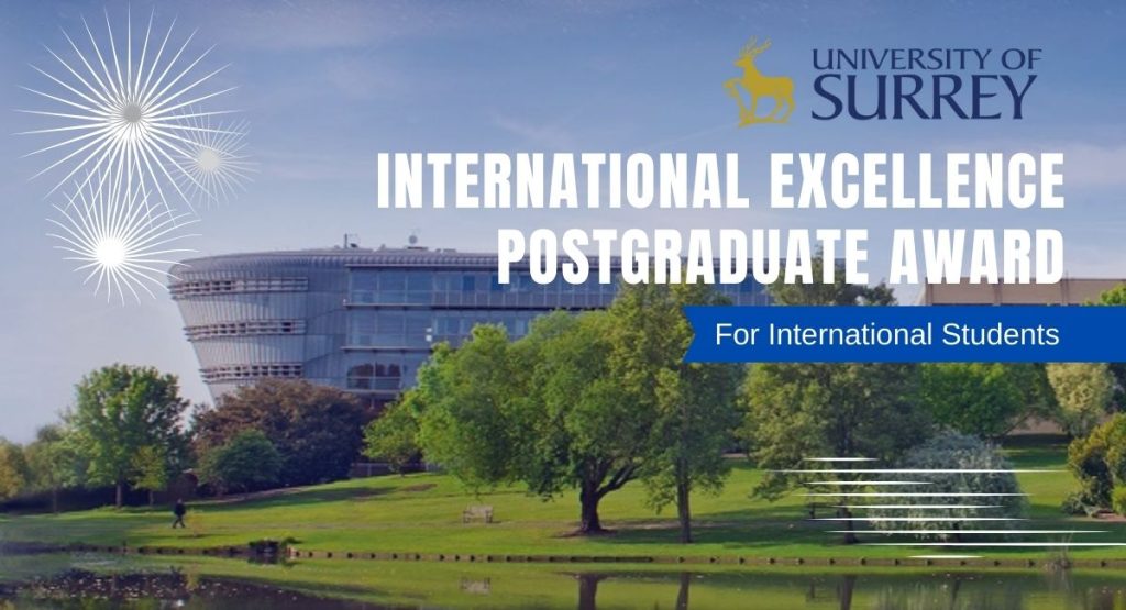 International Excellence Postgraduate Award at University of Surrey, UK.
